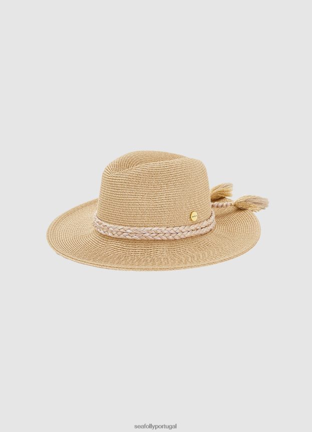 Fedora dobrável mulheres ouro Seafolly acessórios 4H088V781