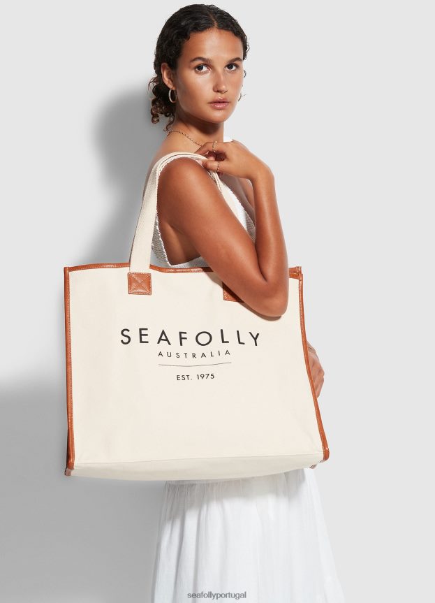 bolsa de lona mulheres areia Seafolly acessórios 4H088V763