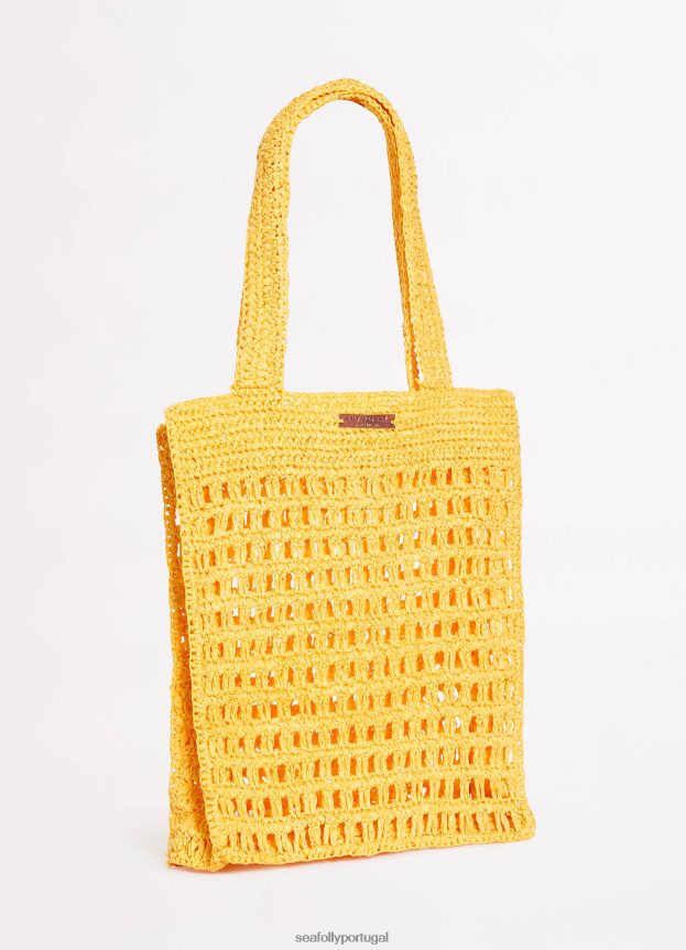bolsa de tecido casa mulheres girassol Seafolly acessórios 4H088V766