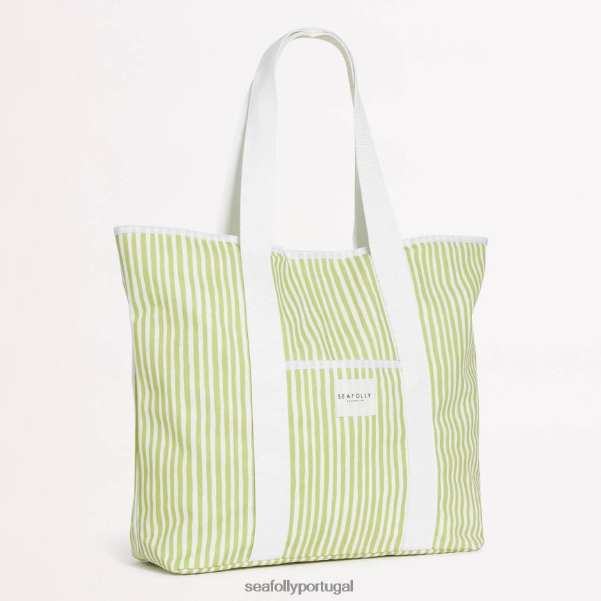 bolsa listrada mulheres azeitona macia Seafolly acessórios 4H088V767