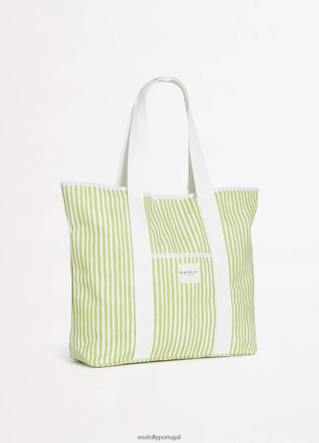 bolsa listrada mulheres azeitona macia Seafolly acessórios 4H088V767