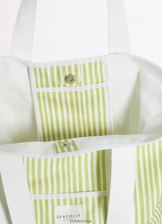 bolsa listrada mulheres azeitona macia Seafolly acessórios 4H088V767
