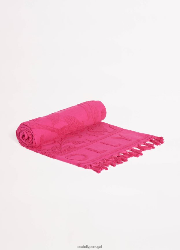 toalha de praia jacquard da estrada da seda mulheres rosa rosa Seafolly acessórios 4H088V771