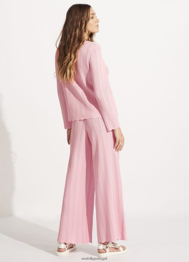 calça de crochê mulheres parfait rosa Seafolly roupas 4H088V649