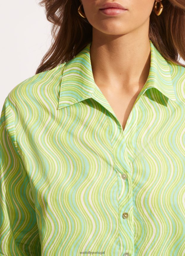 encobrimento do esquadrão mod mulheres explosão de limão Seafolly roupas 4H088V711