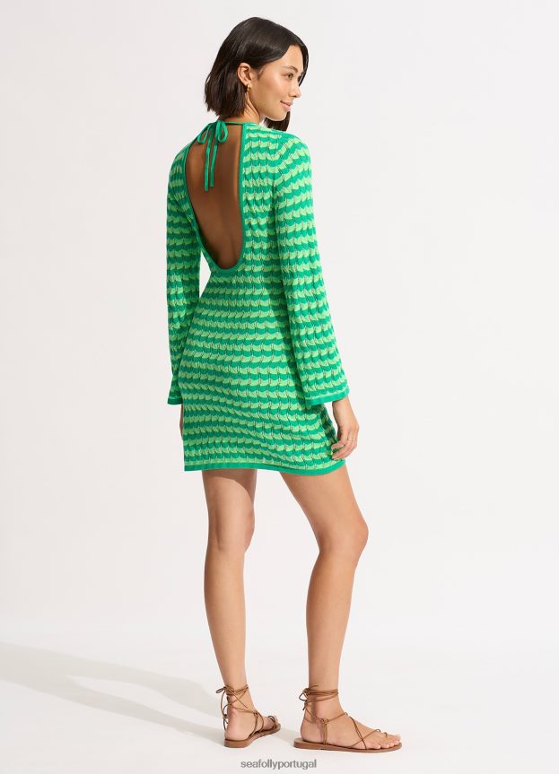 capa de malha carnaby mulheres jade Seafolly roupas 4H088V653