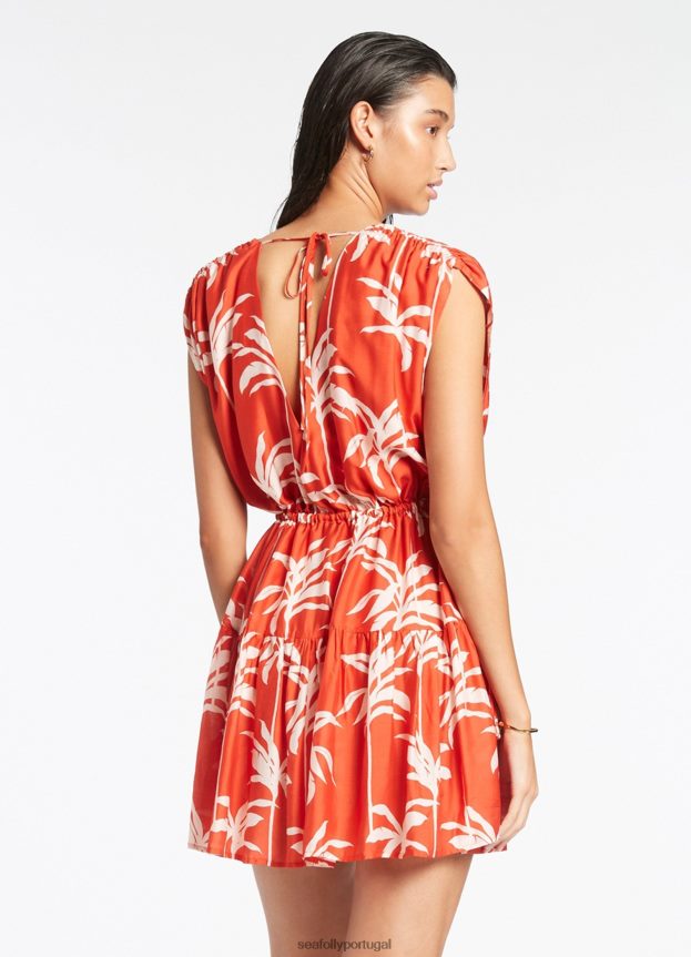 cobertura em camadas palme mulheres cereja Seafolly roupas 4H088V699