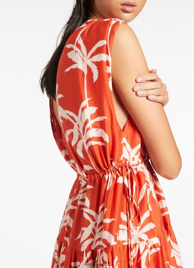 cobertura em camadas palme mulheres cereja Seafolly roupas 4H088V699