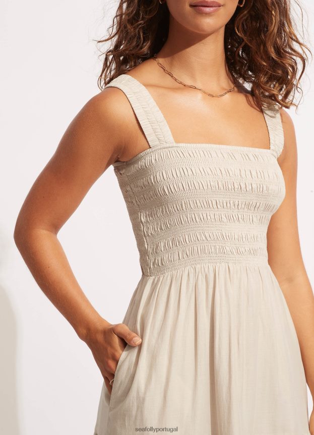 midi fiel mulheres natural Seafolly roupas 4H088V670
