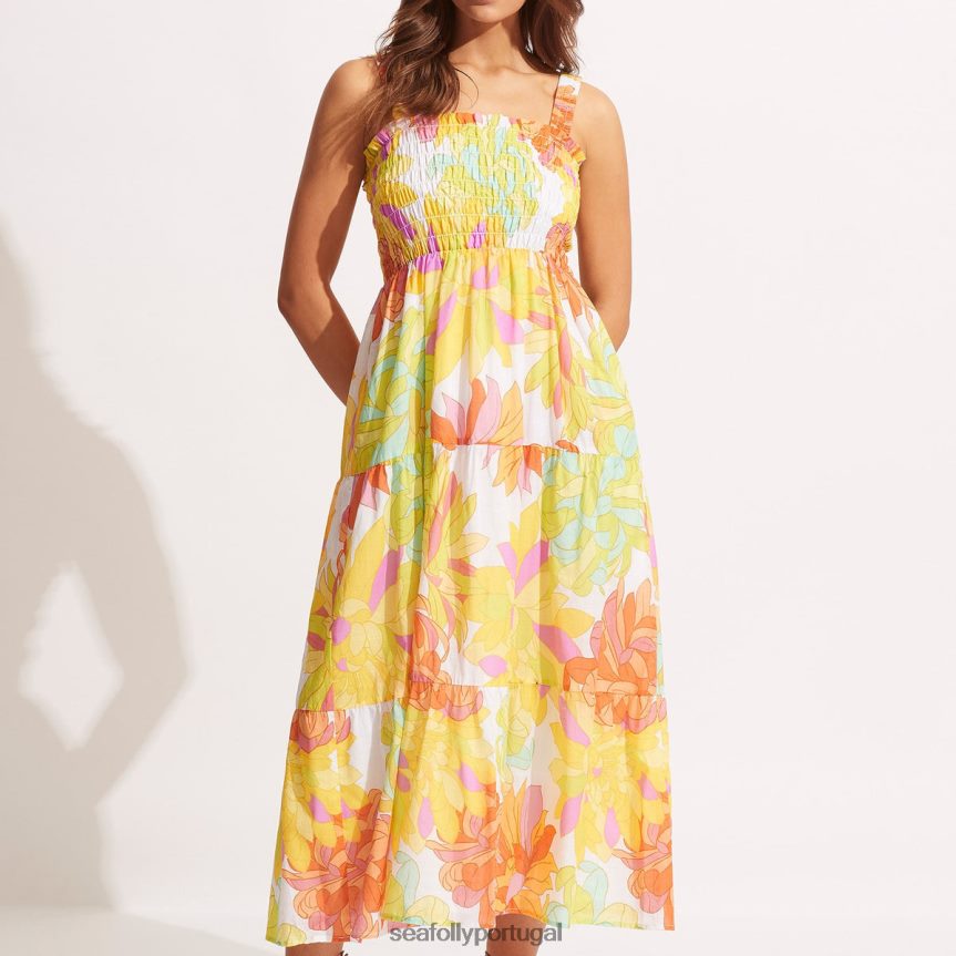 palm springs midi dresslime light mulheres ribalta Seafolly roupas 4H088V666