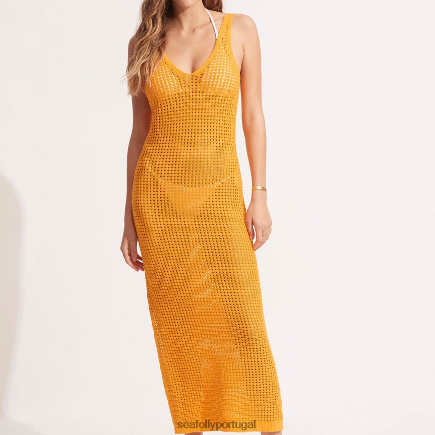vestido de malha byron mulheres melancia Seafolly roupas 4H088V650