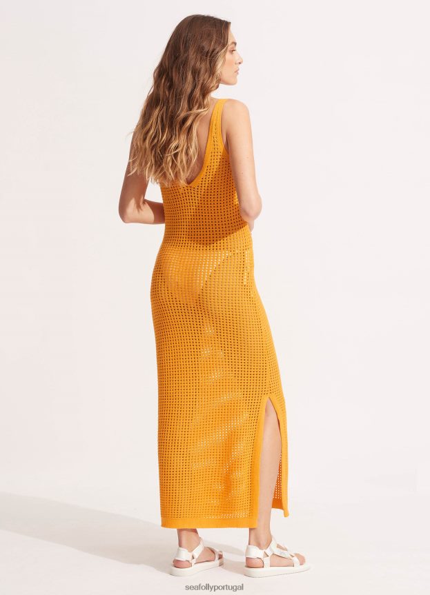 vestido de malha byron mulheres melancia Seafolly roupas 4H088V650