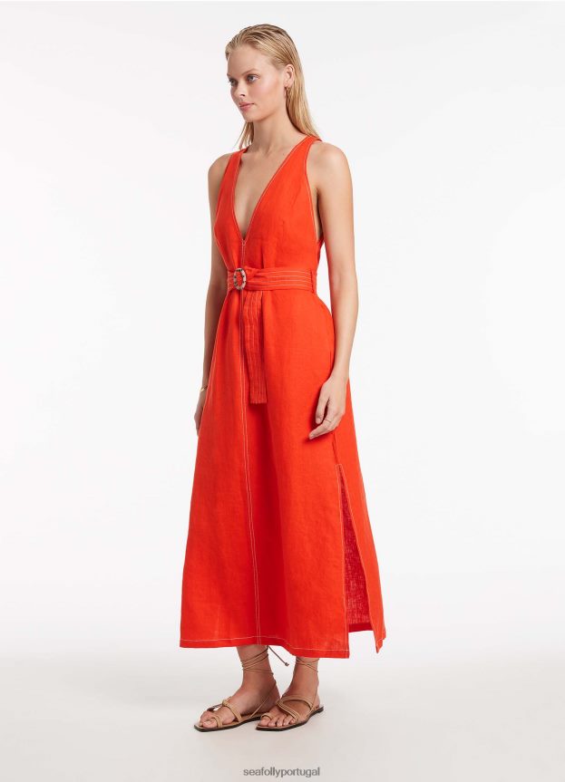 vestido jetset com ponto de mergulho mulheres fiamma Seafolly roupas 4H088V700
