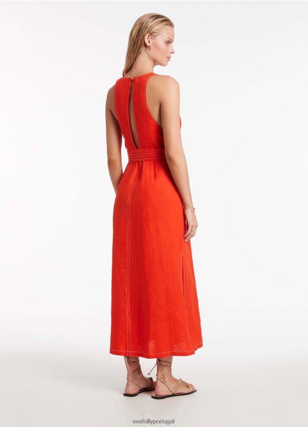 vestido jetset com ponto de mergulho mulheres fiamma Seafolly roupas 4H088V700