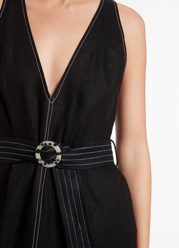 vestido jetset com ponto de mergulho mulheres preto Seafolly roupas 4H088V701