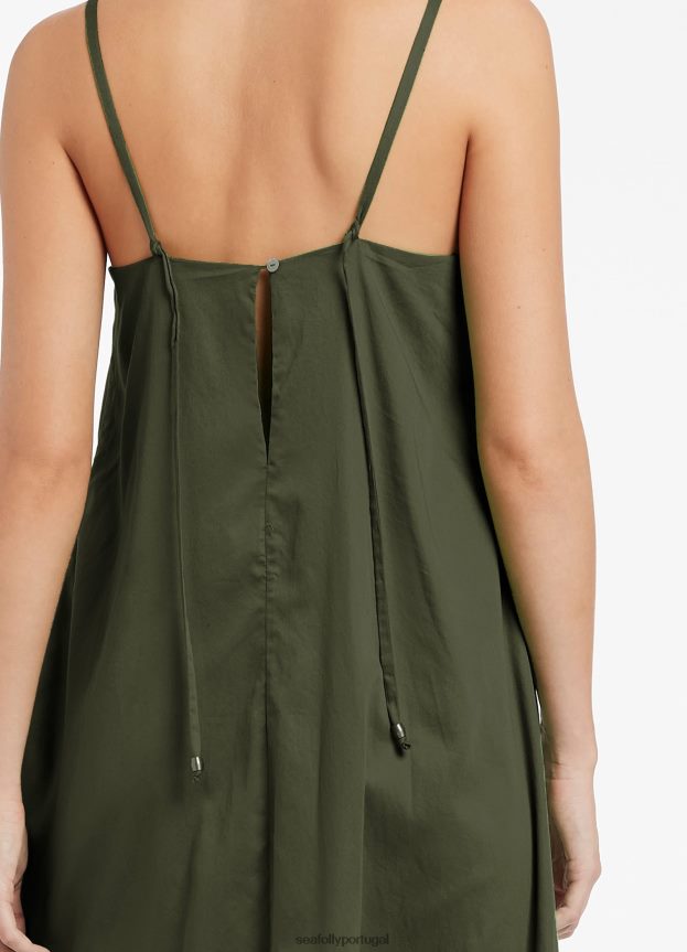 vestido jetset com tiras mulheres Oliva Seafolly roupas 4H088V698