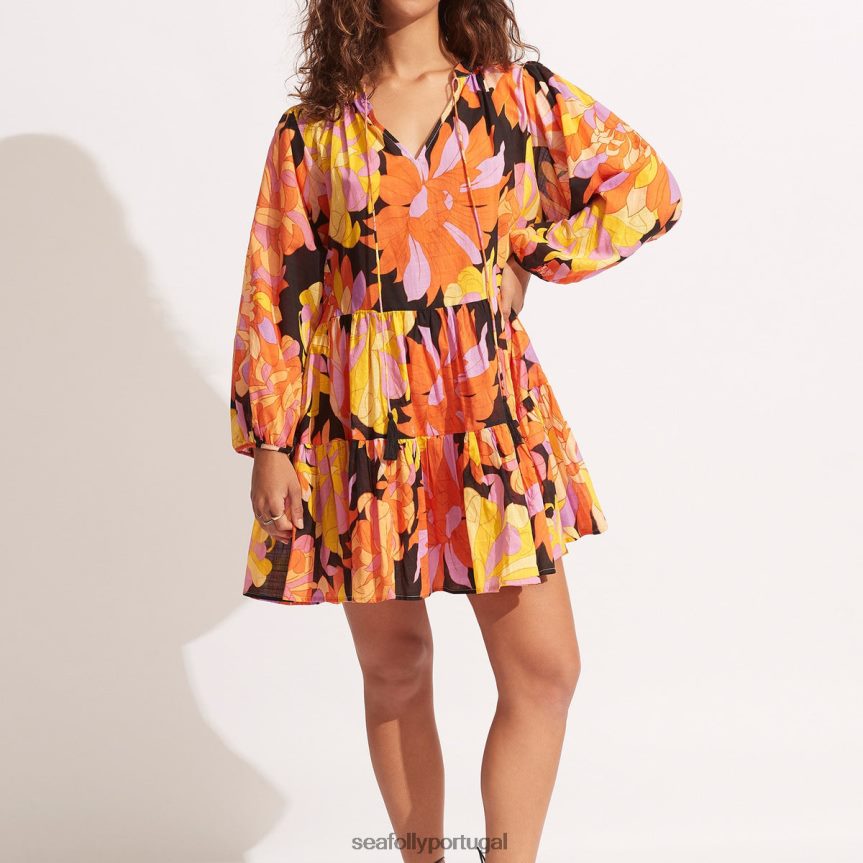 vestido palm springs mulheres preto Seafolly roupas 4H088V691