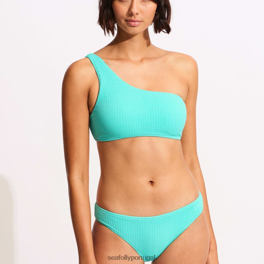 calça hipster de mergulho no mar mulheres aruba azul Seafolly trajes de banho 4H088V522