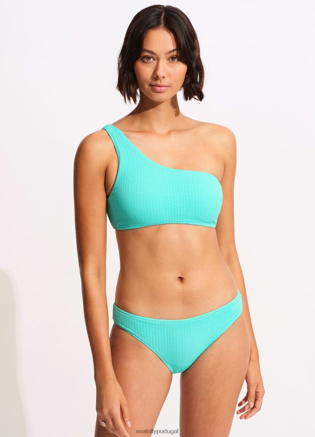 calça hipster de mergulho no mar mulheres aruba azul Seafolly trajes de banho 4H088V522