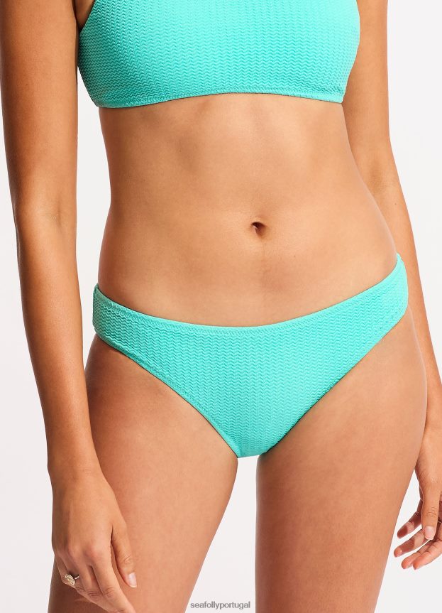 calça hipster de mergulho no mar mulheres aruba azul Seafolly trajes de banho 4H088V522