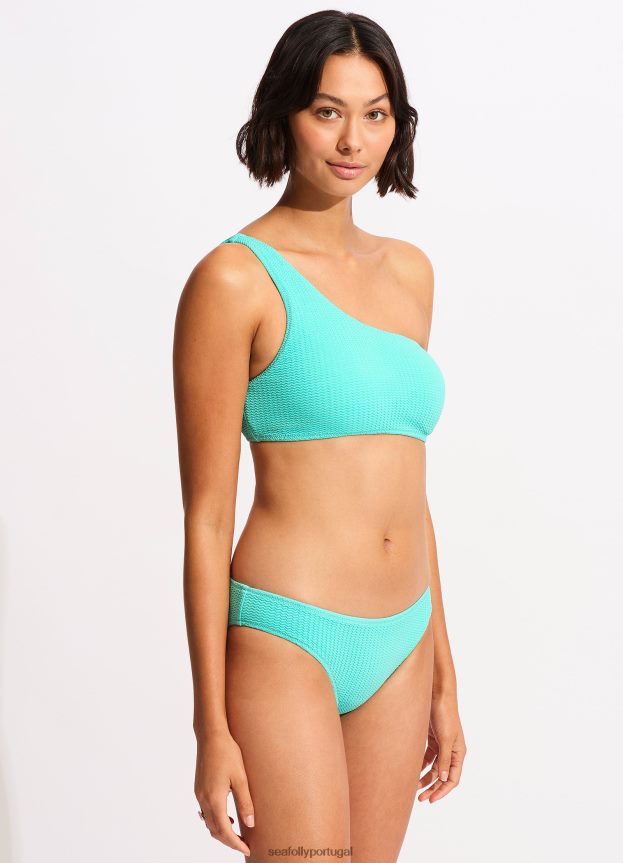 calça hipster de mergulho no mar mulheres aruba azul Seafolly trajes de banho 4H088V522