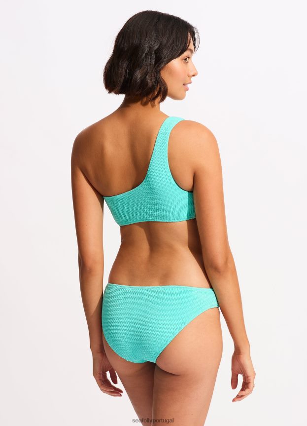 calça hipster de mergulho no mar mulheres aruba azul Seafolly trajes de banho 4H088V522