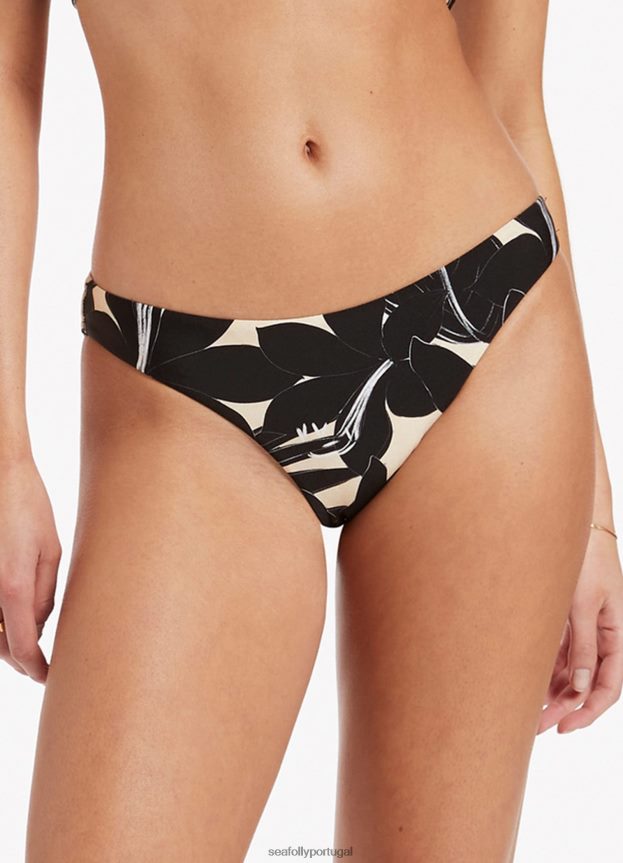calça hipster floreale mulheres preto Seafolly trajes de banho 4H088V492
