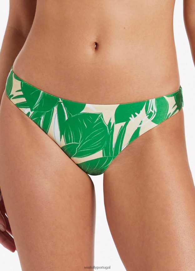 calça hipster floreale mulheres verde Seafolly trajes de banho 4H088V495