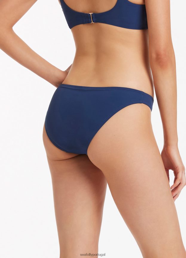 calça hipster jetset mulheres azul pacífico Seafolly trajes de banho 4H088V475