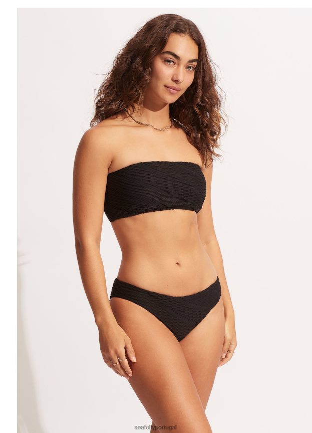 calça hipster marraquexe mulheres preto Seafolly trajes de banho 4H088V501