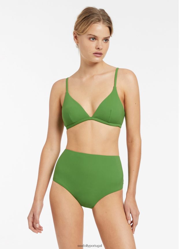 calça jetset com cobertura total mulheres Palma Seafolly trajes de banho 4H088V470
