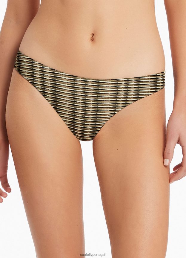 calça ravello hipster mulheres Oliva Seafolly trajes de banho 4H088V578