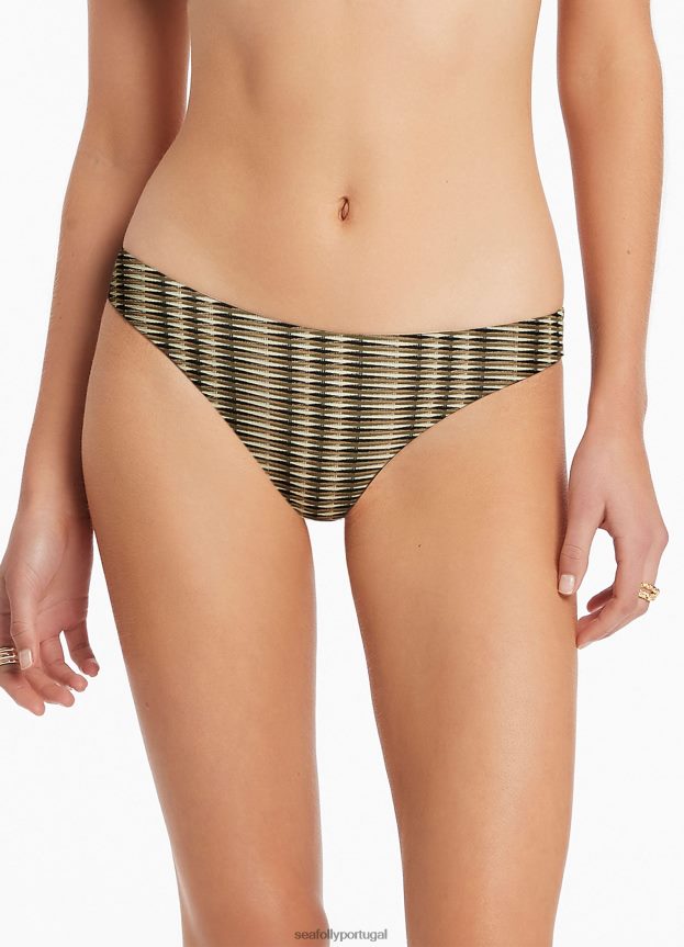 calça ravello hipster mulheres Oliva Seafolly trajes de banho 4H088V578