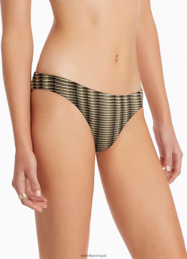 calça ravello hipster mulheres Oliva Seafolly trajes de banho 4H088V578
