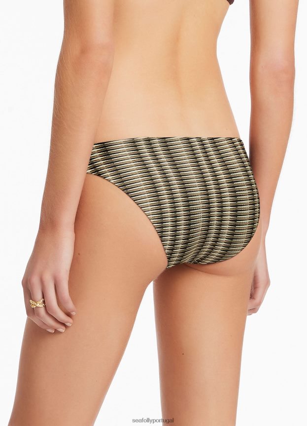 calça ravello hipster mulheres Oliva Seafolly trajes de banho 4H088V578
