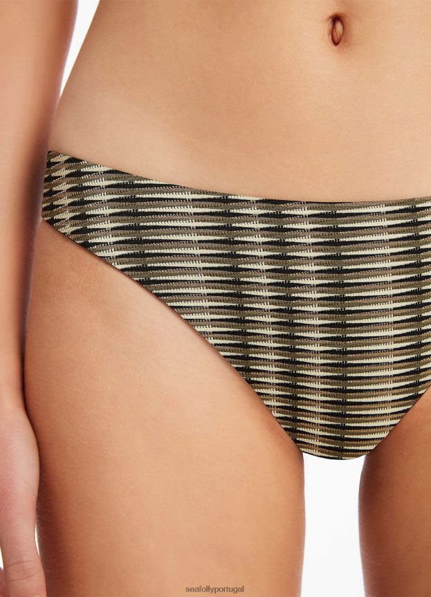 calça ravello hipster mulheres Oliva Seafolly trajes de banho 4H088V578