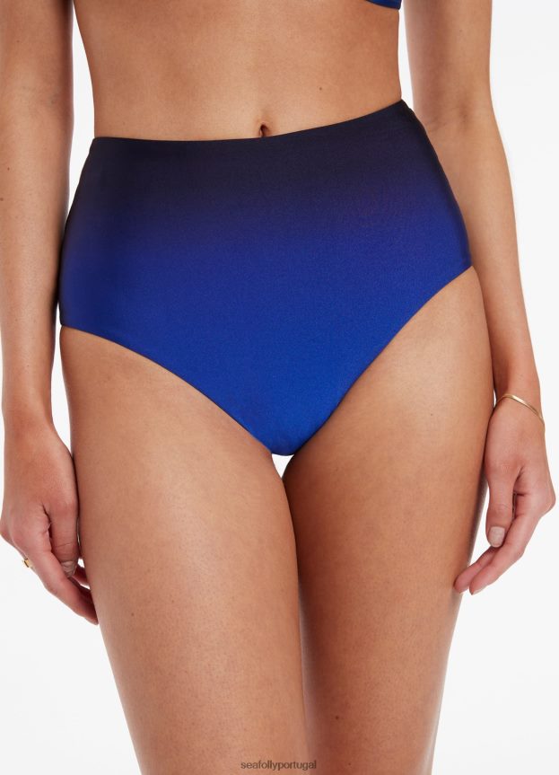 parte de baixo do biquíni cintura alta oia Sunset mulheres oceano Seafolly trajes de banho 4H088V279