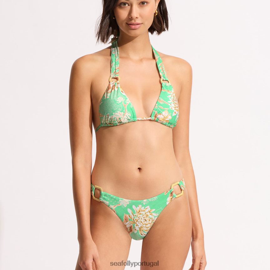 parte de baixo do biquíni eden ring side rio mulheres hortelã Seafolly trajes de banho 4H088V185