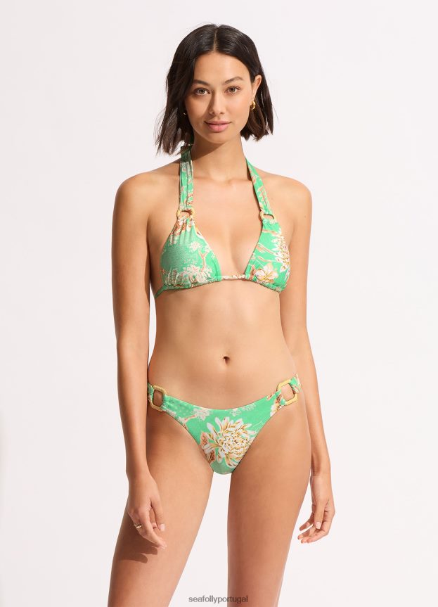 parte de baixo do biquíni eden ring side rio mulheres hortelã Seafolly trajes de banho 4H088V185