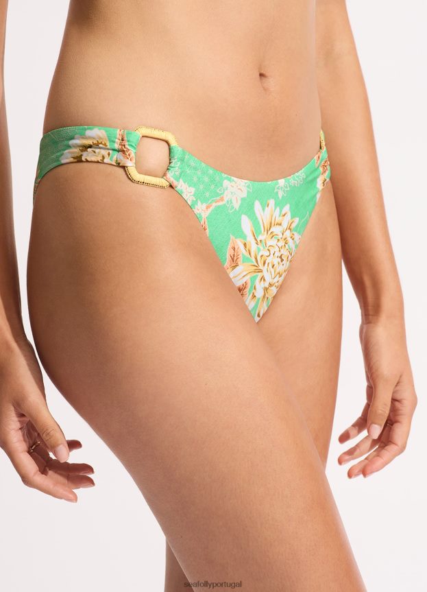 parte de baixo do biquíni eden ring side rio mulheres hortelã Seafolly trajes de banho 4H088V185
