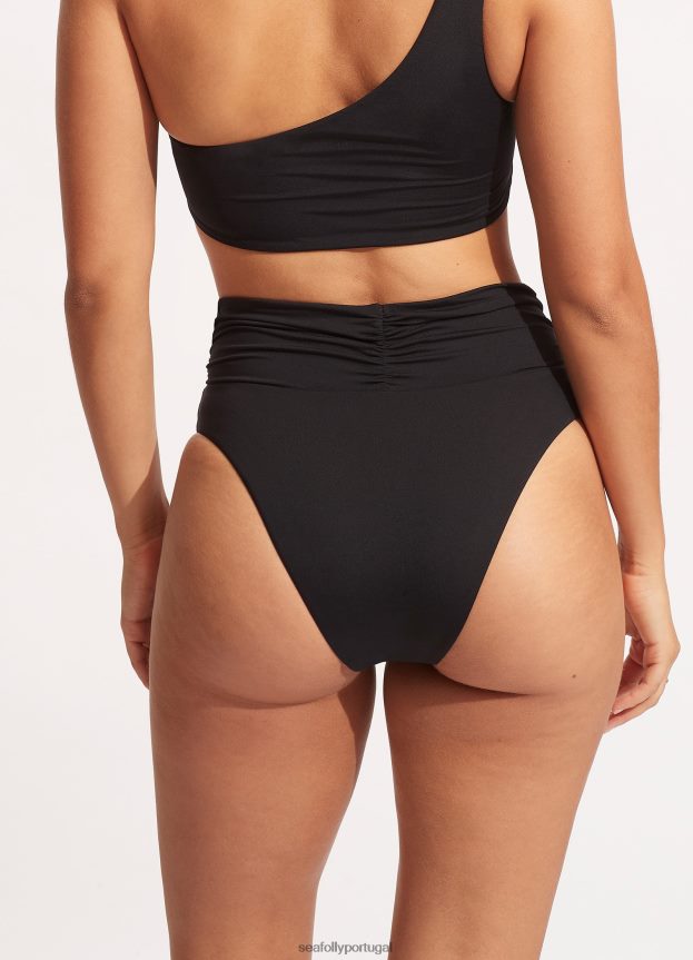 alto coletivo rio mulheres preto Seafolly trajes de banho 4H088V206