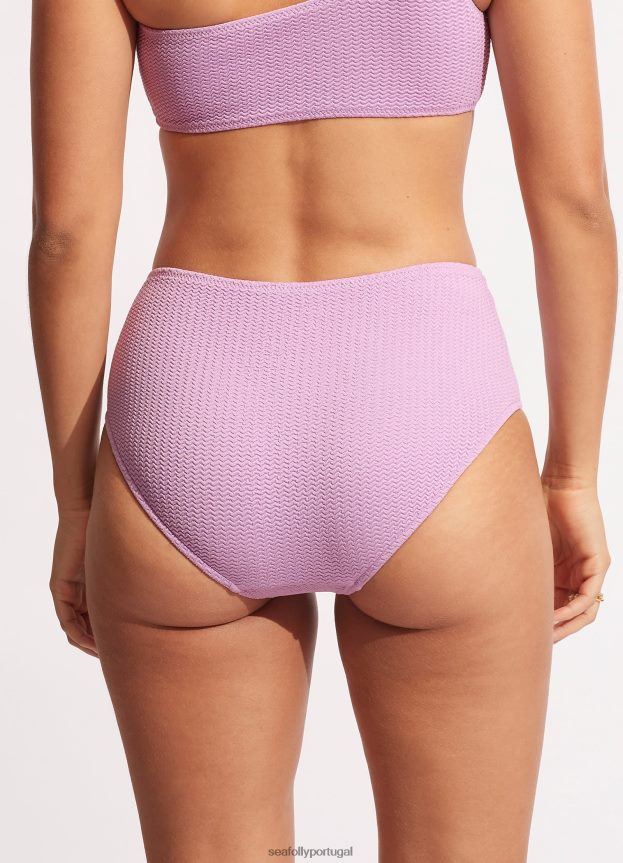 mar mergulho lado largo retrô mulheres lilás Seafolly trajes de banho 4H088V618
