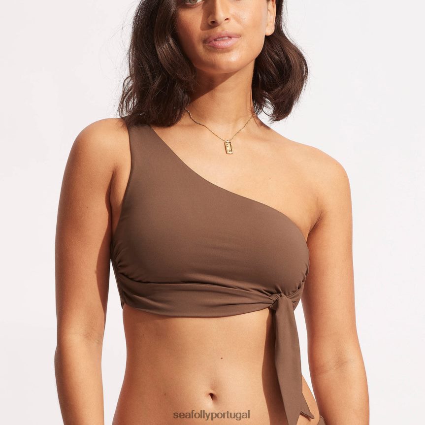 top coletivo de um ombro só mulheres Tiramisu Seafolly trajes de banho 4H088V580