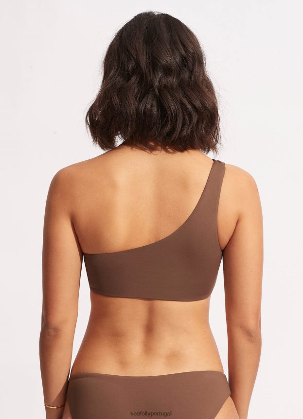 top coletivo de um ombro só mulheres Tiramisu Seafolly trajes de banho 4H088V580