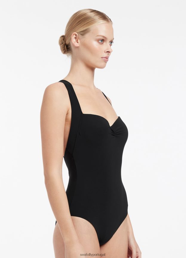 jetset infinito one piece mulheres preto Seafolly trajes de banho 4H088V24