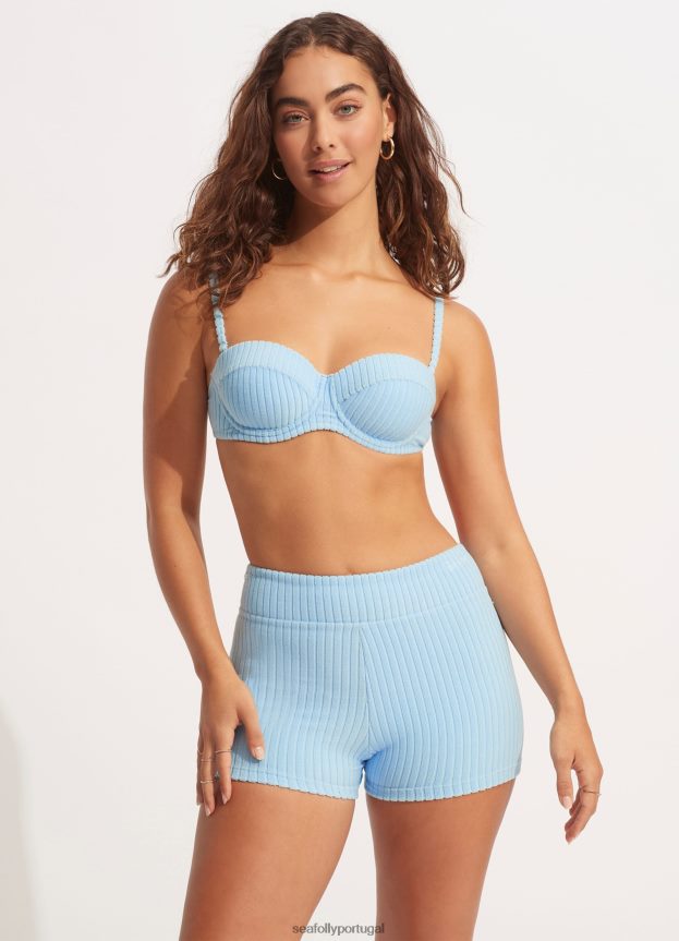 sutiã bustier havana mulheres Pó azul Seafolly trajes de banho 4H088V569
