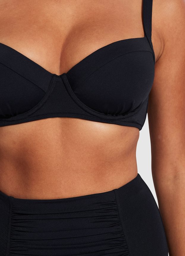 sutiã coletivo com aro dd cup mulheres preto Seafolly trajes de banho 4H088V211