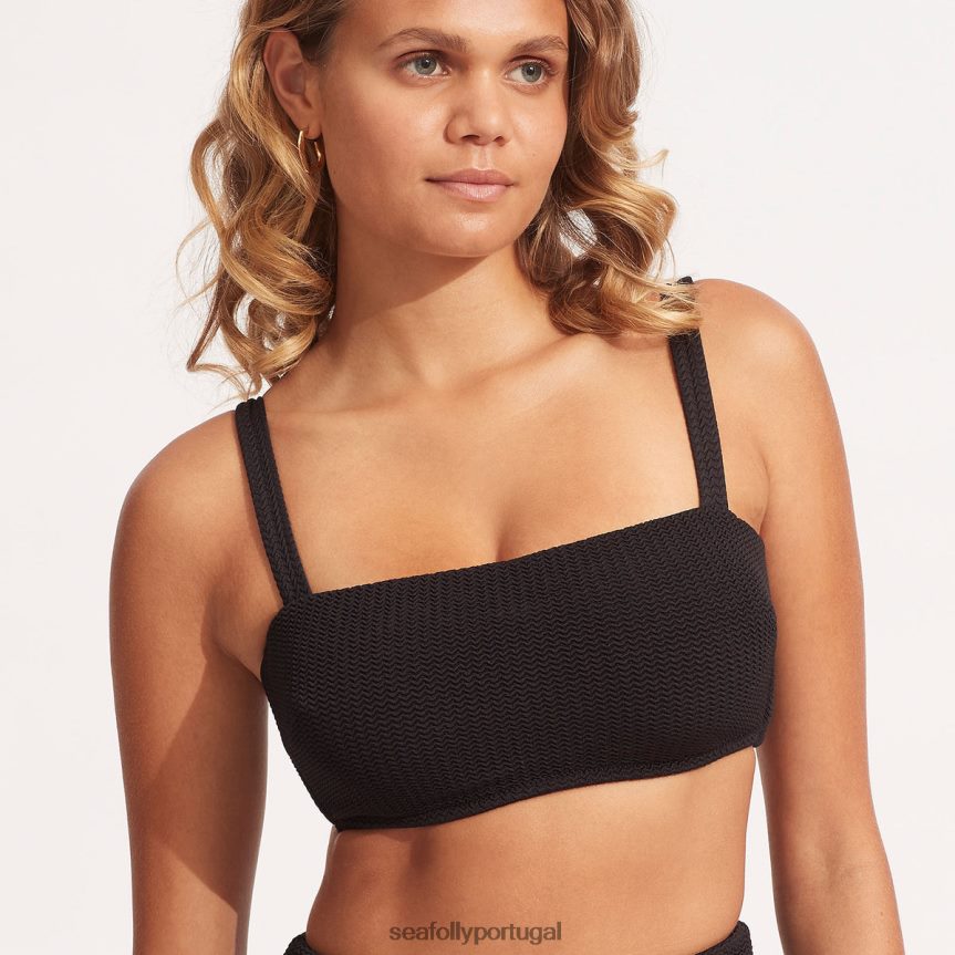sutiã tanque dd de mergulho no mar mulheres preto Seafolly trajes de banho 4H088V267