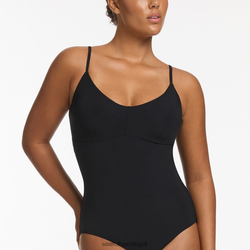 tanque jetset c_d uma peça mulheres preto Seafolly trajes de banho 4H088V134