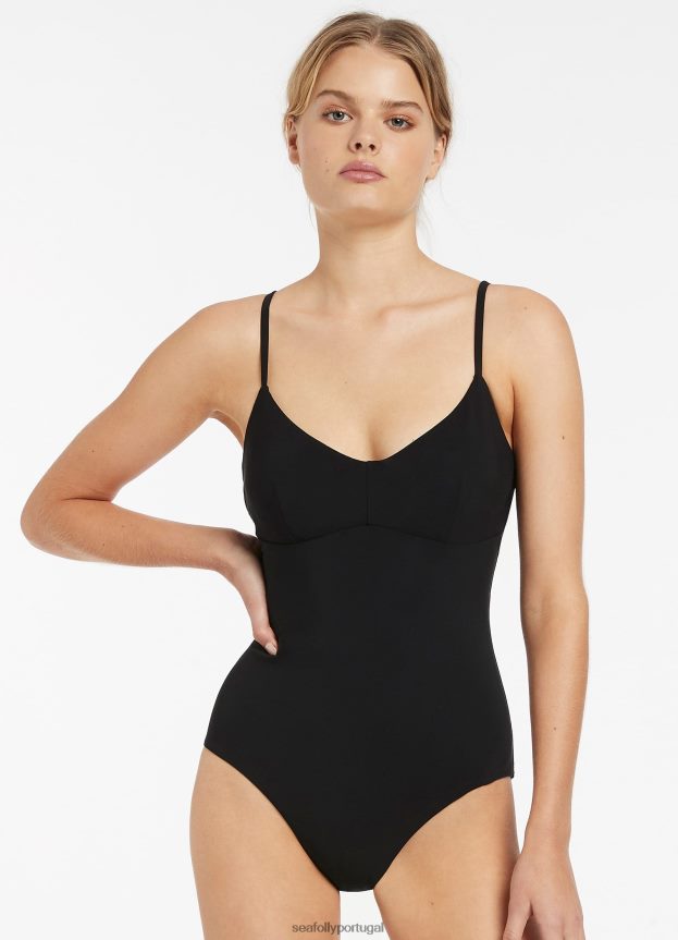 tanque jetset c_d uma peça mulheres preto Seafolly trajes de banho 4H088V134